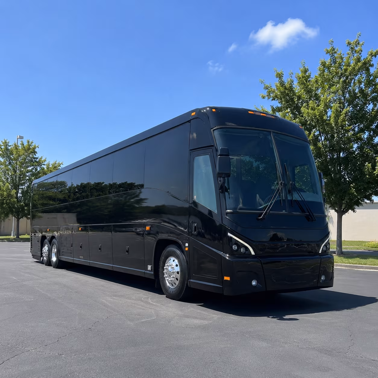 plano charter bus interior