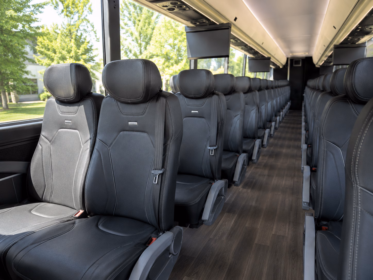 plano corporate event transportation onboard seating