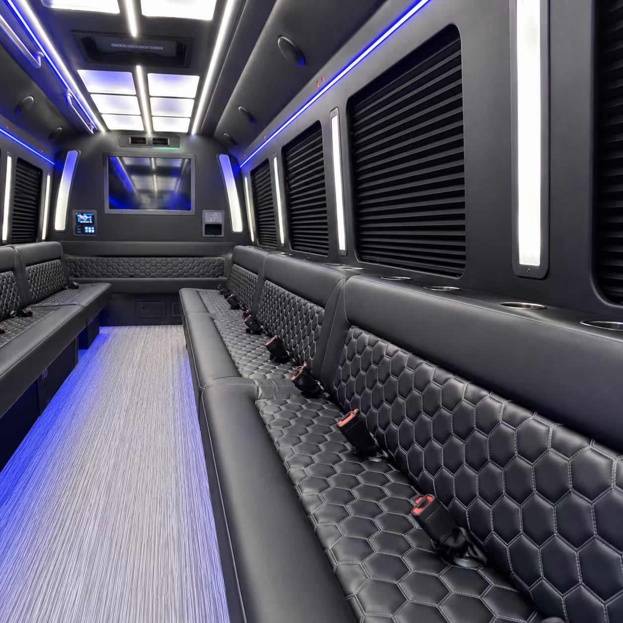 plano party bus rentals inside