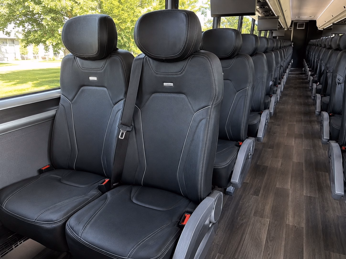 plano wedding transportation onboard seating